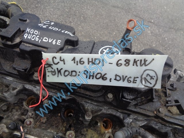 motor na citroen c4 II 1,6hdi, 9H06, DVGE